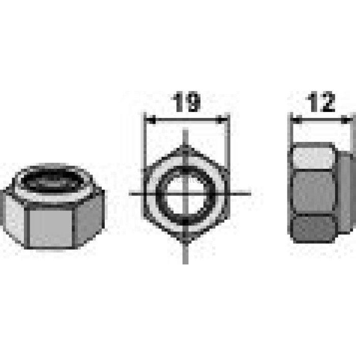 Ecrou hexagonal à freinage interne adaptable 8.8 M12 x 1,75 boulonnerie Kuhn (80201240)-131394_copy-3