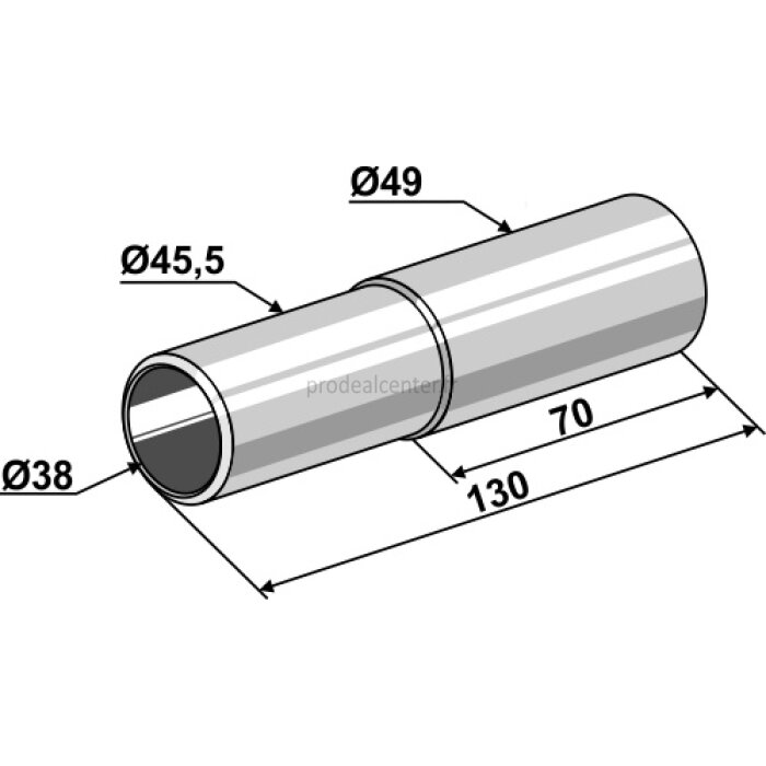 Tube de pipe à lisier de cultivateur / vibroculteur Universel 130 x 49 x 45,5 x 38 mm adaptable-1127337_copy-30