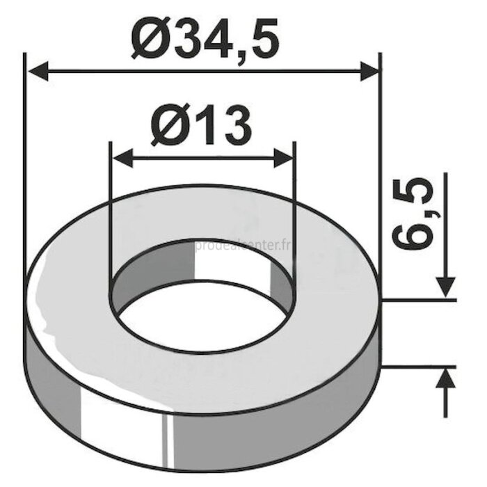 Rondelle de semoir Kuhn (80251435) 34,5 x 13 x 6,5 mm adaptable-1794447_copy-30