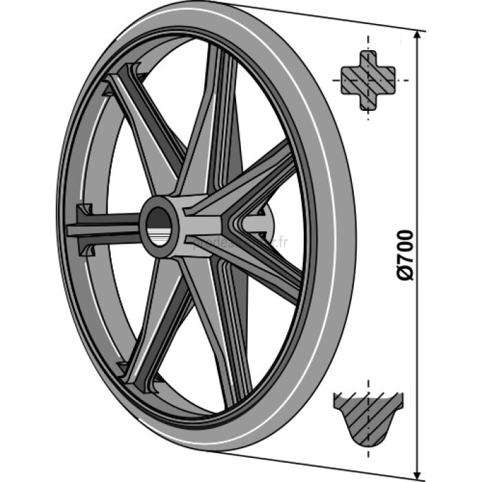 Elément cambridge de rouleau Universel diamètre : 700 mm adaptable-1128869_copy-30