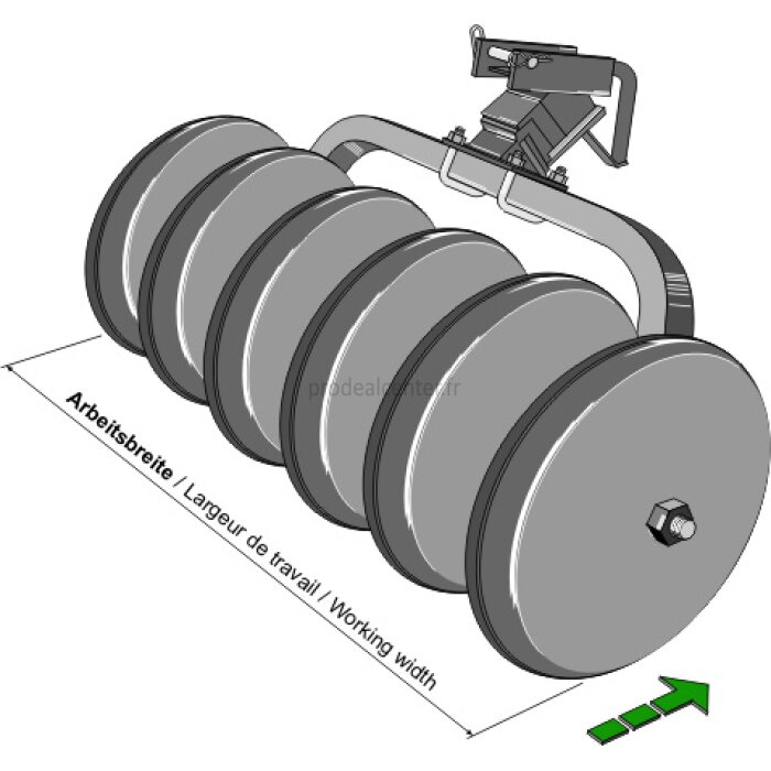 Elément packer de rouleaux Universel 4 disques diamètre : 559 mm largeur de travail : 840 mm adaptable-1129213_copy-30