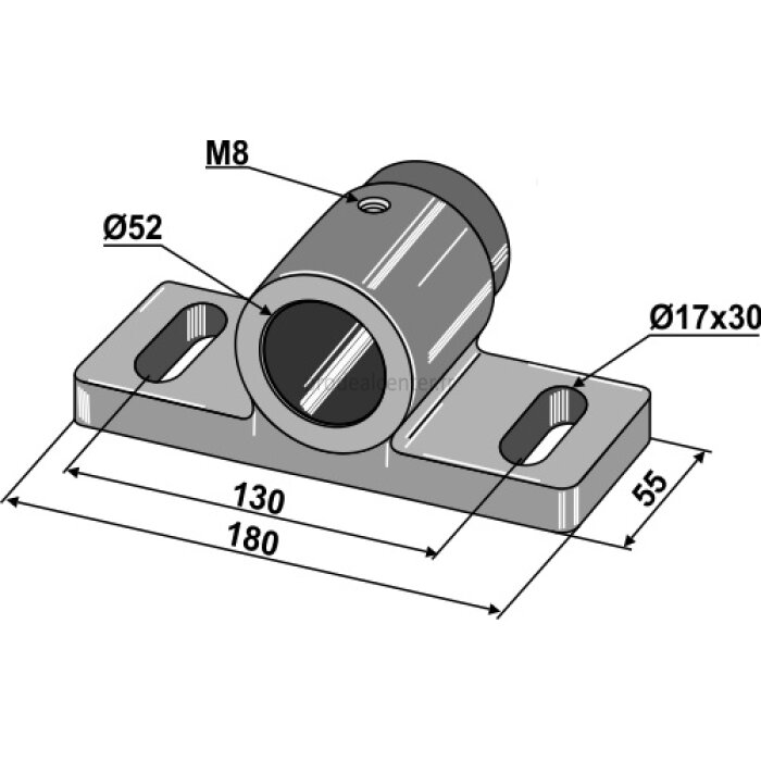 Palier glisseur de rouleau Universel diamètre : 52 mm adaptable-1127451_copy-30