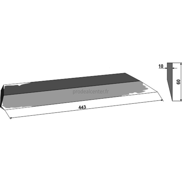 Couteau latéral modèle gauche pour Agrostroj 60 x 443 x 10 mm (5002382)-1127981_copy-30