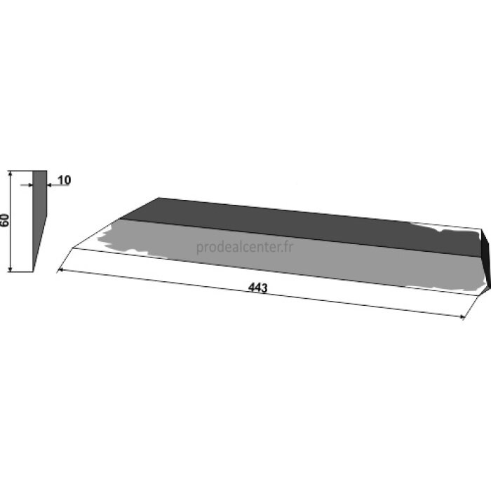 Couteau latéral modèle droit pour Agrostroj 60 x 443 x 10 mm (5002393)-1127983_copy-30