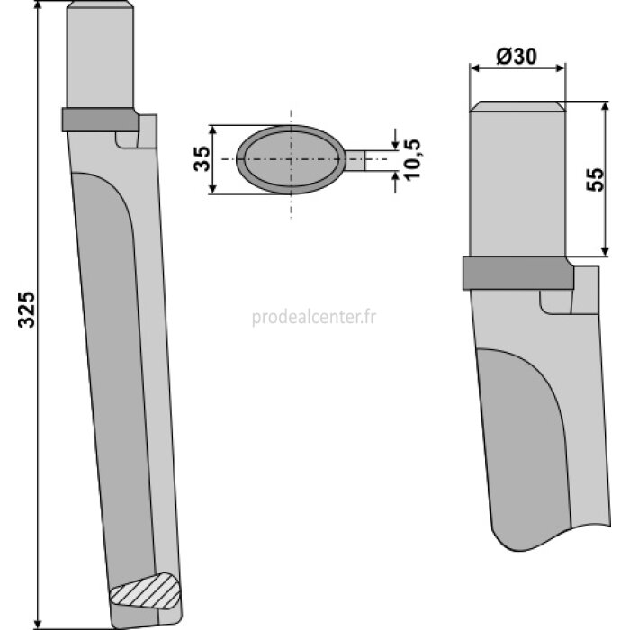 Dent de herse rotative Remac droite / gauche 325 mm adaptable-131825_copy-32