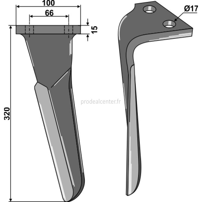 Dent de herse rotative Emy-Elenfer (2901270) gauche 320 x 100 x 15 mm adaptable-1127297_copy-30