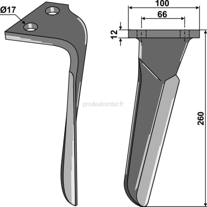 Dent de herse rotative Emy-Elenfer (2901276) droite 260 x 100 x 12 mm adaptable-1127263_copy-30