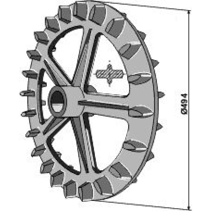 Elément crosskill de rouleau Universel diamètre : 494 mm adaptable-121092_copy-31