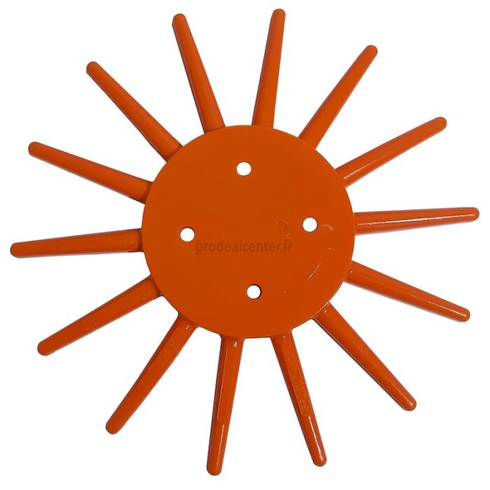 Etoile plastique de disque bineur rotatif Kult Kress orange, souple diamètre 250 mm-1796052_copy-30