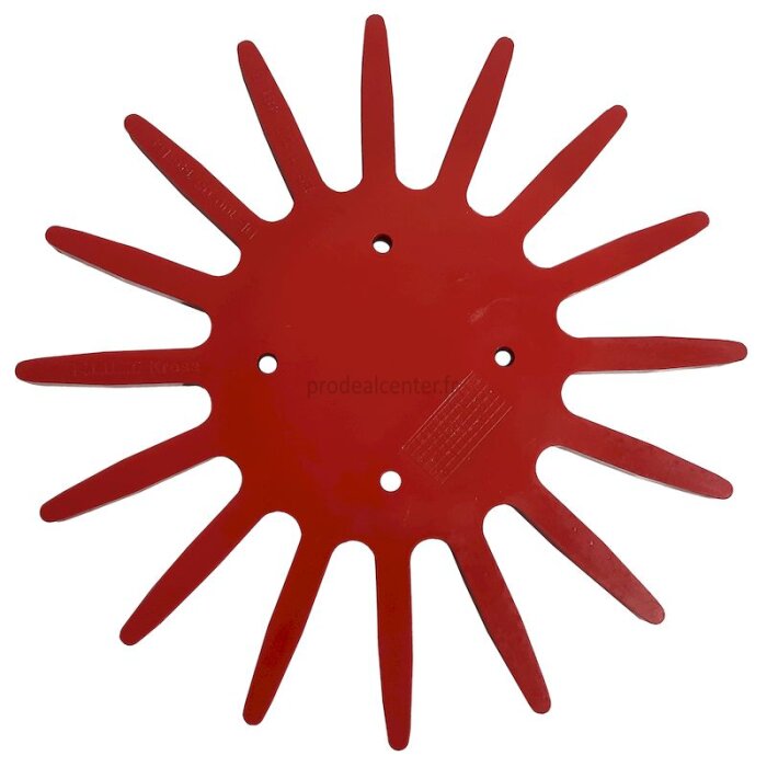 Etoile plastique de disque bineur rotatif Kult Kress rouge, rigide diamètre 370 mm-1805135_copy-30