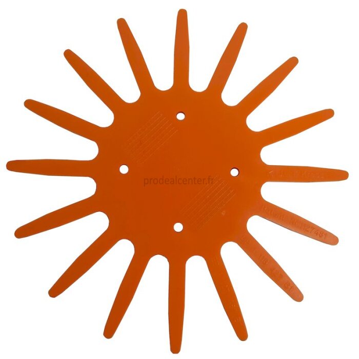 Etoile plastique de disque bineur rotatif Kult Kress orange, souple diamètre 370 mm-1796058_copy-30
