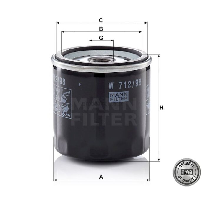 Filtre à huile de première monte pour mini chargeuse Thaler KL 351/A-1798230_copy-30