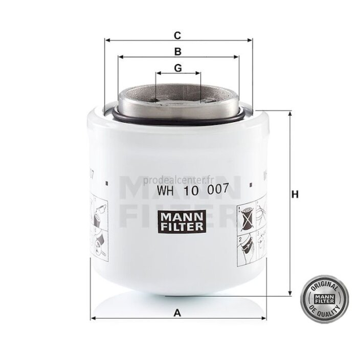 Filtre hydraulique de direction de première monte pour Deutz Agroplus 85-1801069_copy-30