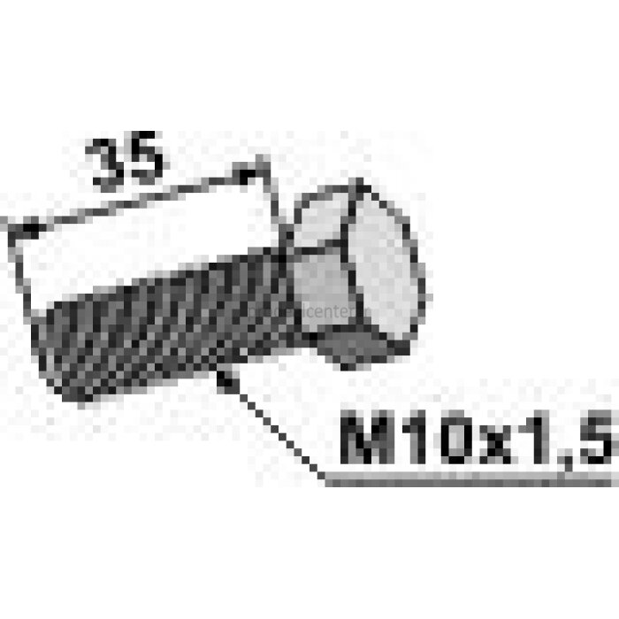 Boulon tête hexagonale de broyeur Gilbers M10 x 1,5 x 35 mm classe 10.9 adaptable-124902_copy-31