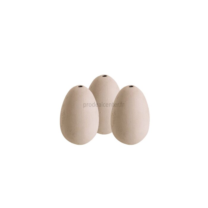 Oeufs de poule factices en céramique ChickA (x3)-1761225_copy-30