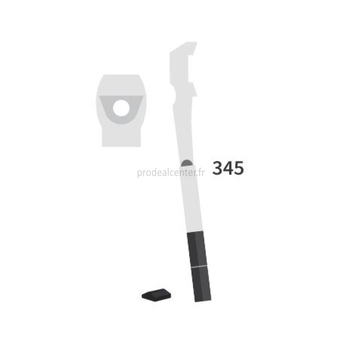 Dent de herse rotative Lely (116990112) droite à montage latéral avec 2 plaquettes carbure bombées 345 mm adaptable-14647_copy-30