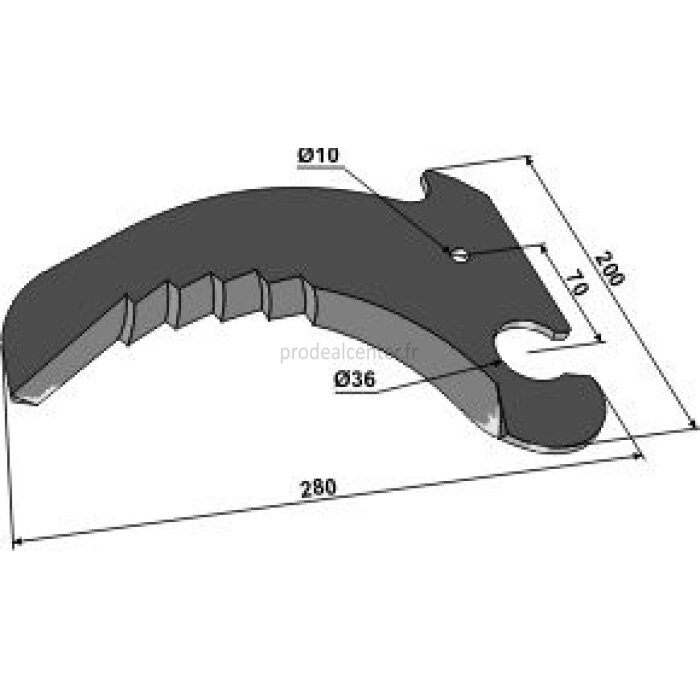  Couteau de presse à balles pour John Deere 200 x 280 x 5 mm (LCD277761)-120515_copy-31