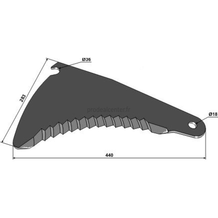 Couteau densilage pour Kemper 283 x 440 x 5 mm (60810)-120555_copy-31
