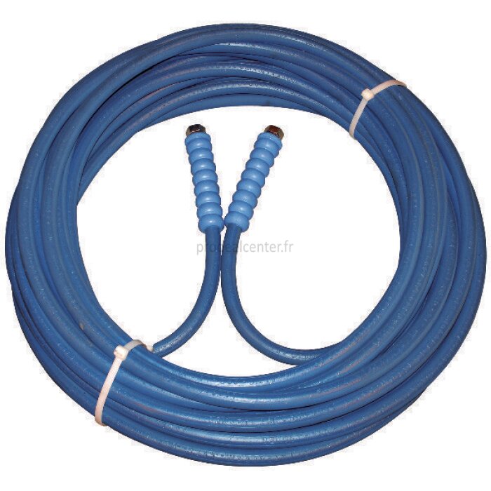 Flexible 10 mètres haute pression 400 bars diamètre du flexible 3/8 de pouce bleu raccord 2x 3/8 de pouce FBSP-136381_copy-31