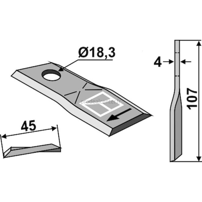 Couteau vrillé droit 107 mm New Holland 853820 adaptable-120410_copy-31
