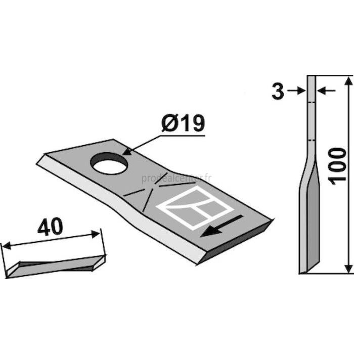 Couteau vrillé droit 100 mm BCS 58029095 adaptable-120484_copy-31