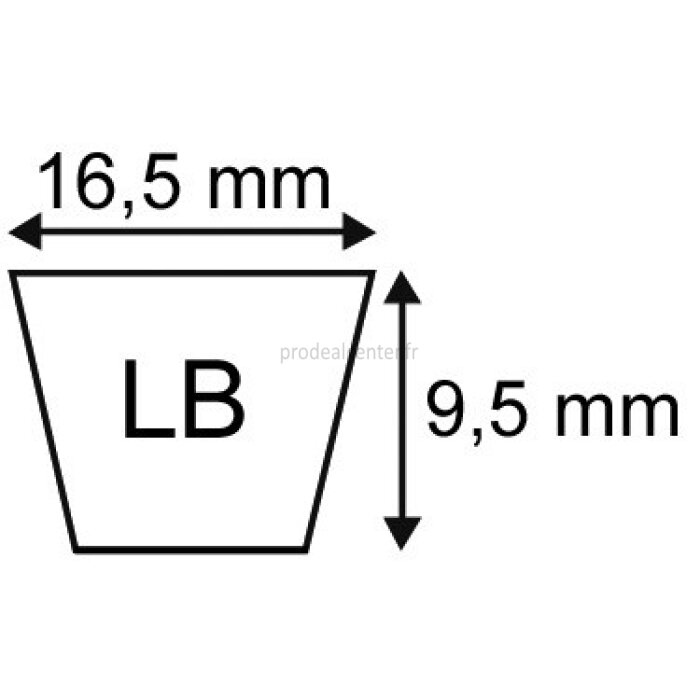 Courroie trapézoïdale LB68 (5L69) origine Mitsuboshi-1777991_copy-31