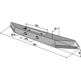 Pointe de décompacteur Durou (LAM049) réversible 590 x 60 x 40 mm entraxe 100 mm adaptable-121392_copy-20