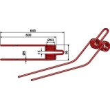 Dent de fenaison adaptable rouge pour Fransgard SR-4200, SR-4200P (52218)-123658_copy-20