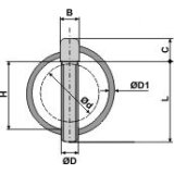Goupille clip DIN 11023 de diamètre 11 mm et longueur 44 mm-1126219_copy-20