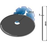 Disque de semoir Universel lisse plat trou central 51,5 mm 410 x 5 mm Niaux adaptable-120987_copy-20