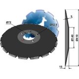 Disque de semoir Accord (AC353950) Niaux crénelé 5 trous 410 x 5 mm 20 créneaux adaptable-121813_copy-20