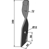 Couteau de herses modèle droit pour bêche rotative Bomford Dyna-Drive Jumbo 350 x 50 x 12 mm (06.949.01)-124175_copy-20