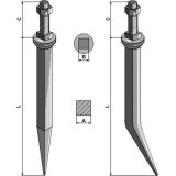Dent collet carré de herse traînée Meifort droite traitée au bore 180 x 18 mm montage carré 15,5 mm filetage M14 x 55 mm adaptable-1793932_copy-20