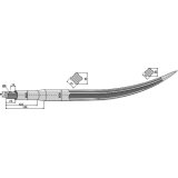 Dent de griffe courbée à embout plat et cylindrique adaptable 680 x 36 mm chargeur Agram-1793743_copy-20