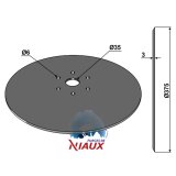 Disque de semoir Maschio (G13825091) lisse plat 6 trous 375 x 3 mm Niaux adaptable-1750326_copy-20