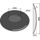 Disque de déchaumeur Pöttinger (9771.03.026.0) lisse 4 trous à fond plat 580 x 5 mm Niaux adaptable-1793494_copy-20