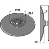 Disque de semoir Kuhn (K3000060) Niaux lisse 4 trous 250 x 2,5 mm adaptable-1794419_copy-20