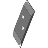 Pointe de soc pour charrue Pöttinger (925.26.011.0) droite 110 x 10 mm réversible 2 trous adaptable-1793251_copy-20