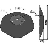 Disque de déchaumeur Ladurneur (15166) crénelé 3 trous à fond plat 310 x 5 mm Niaux adaptable-1750217_copy-20