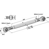 Barre de poussée à rotule longueur 580-720 mm catégorie 0-138318_copy-20