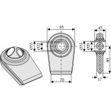 Rotule de bras inférieures Ø 22/33 x 80 mm-139099_copy-20