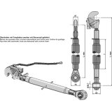 Barre de poussée rotule-crochet longueur 530-750 mm catégorie II-138487_copy-20
