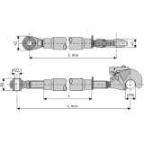 Barre de poussée rotule-crochet longueur 570-820 mm catégorie I/II-138557_copy-20