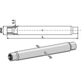 Tube 700 mm filetage M30 x 3,5 pour barre de poussée catégorie II-139367_copy-20