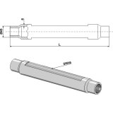 Tube 330 mm filetage M36 x 3 pour barre de poussée catégorie III-139386_copy-20