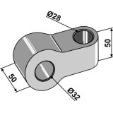 Chape pour barre de poussée Ø 28 32 mm catégorie III-138275_copy-20