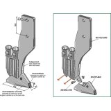 Dent de semoir Universel avec pointe métal dur entraxe 102 mm système Bourgault adaptable-125854_copy-20