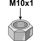 Ecrou hexagonal à freinage interne adaptable M10 x 1 boulonnerie Universelle-132663_copy-20