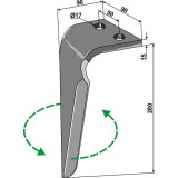 Dent de herse rotative Sicma (052801) gauche 280 x 90 x 15 mm adaptable-131587_copy-20