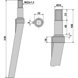 Dent de herse rotative Seima (KSE5495002 5495002) droite / gauche 338 mm adaptable-131634_copy-20